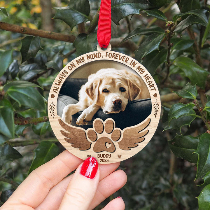 Always On My Mind, Forever In My Heart - Dog Memorial Ornament