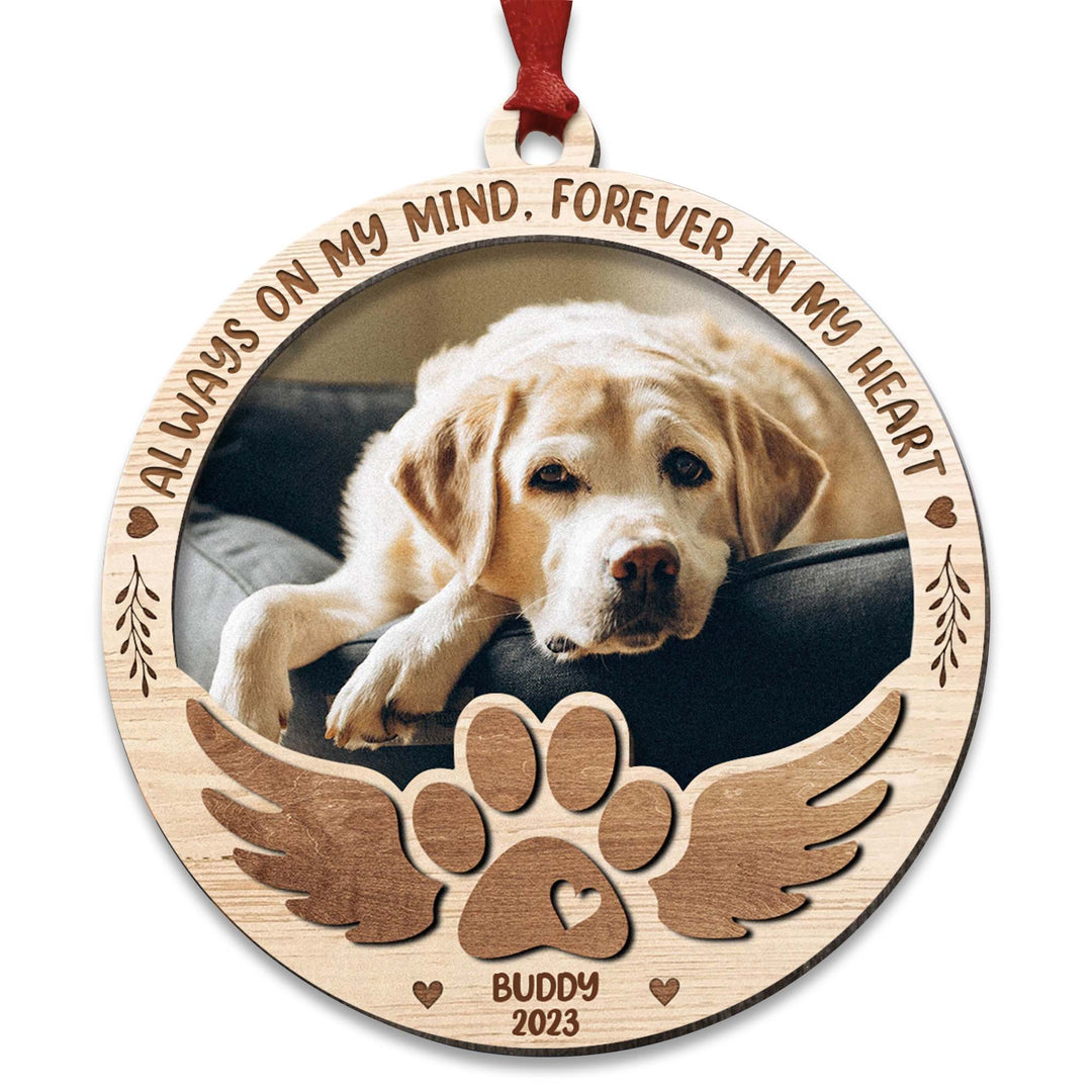 Always On My Mind, Forever In My Heart - Dog Memorial Ornament