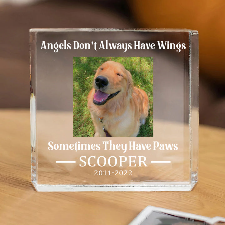 Angels Don't Always Have Wings - Dog Memorial Gifts - Memorial Plaques