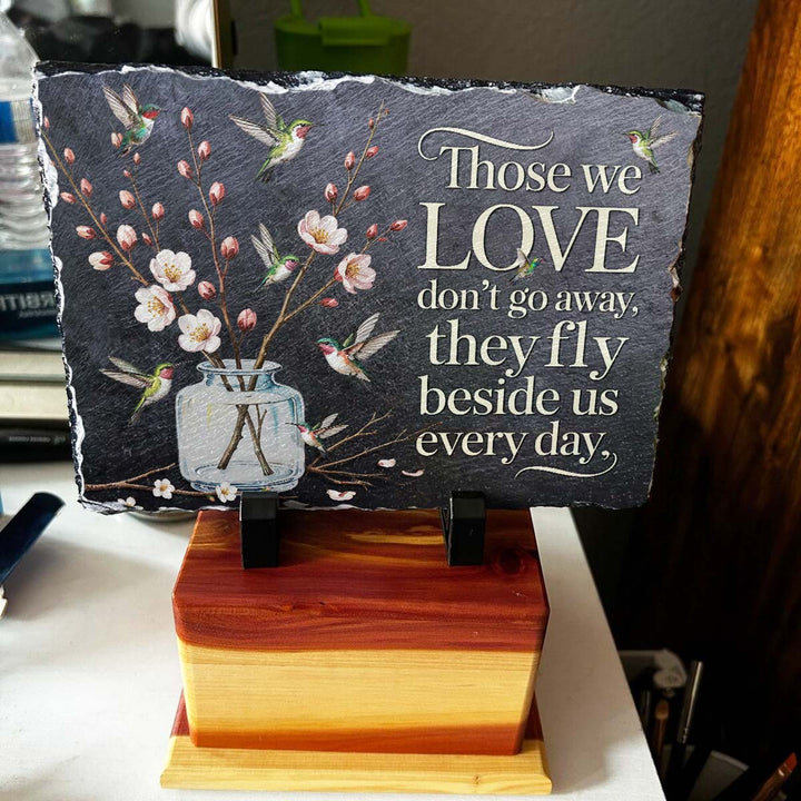 Those We Love Don't Go Away - Personalized Memorial Stone