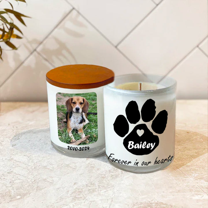 Forever In Our Hearts - Dog Memory Candle