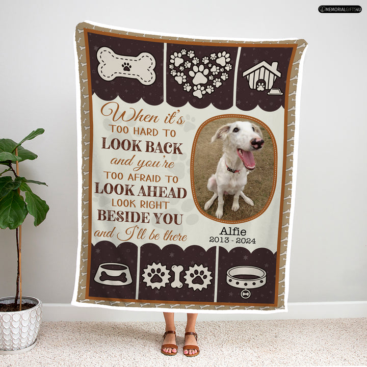 When It's Too Hard To Look Back - Dog Memory Blanket