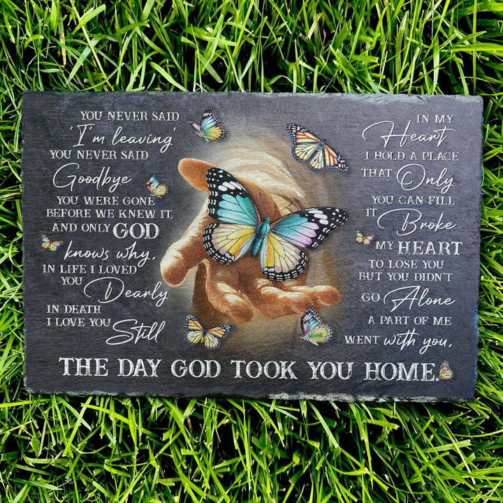 You Never Said I'm Leaving - Personalized Memorial Stone