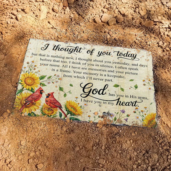 I Thought Of You Today God - Personalized Memorial Stone