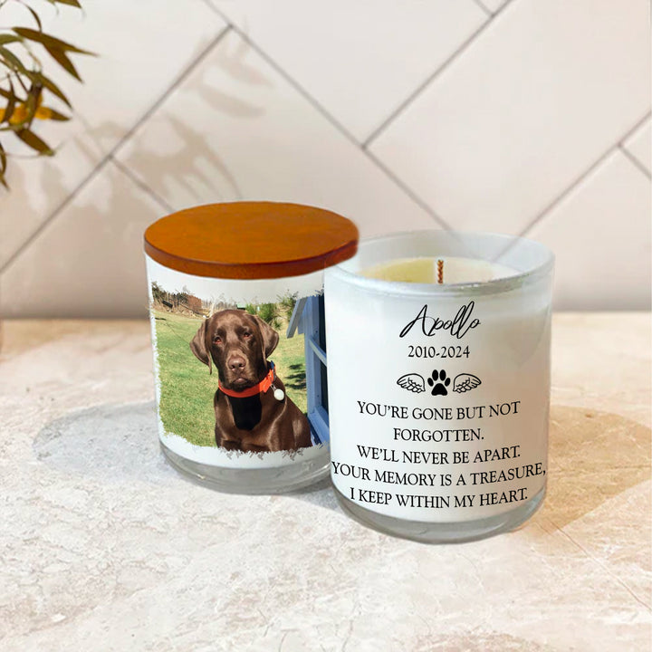 You're Gone But Not Forgotten - Personalized Dog Memory Candle