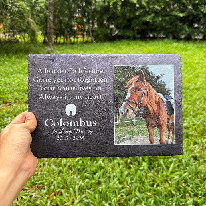 A Horse Of A Lifetime- Personalized Horse Memorial Stone
