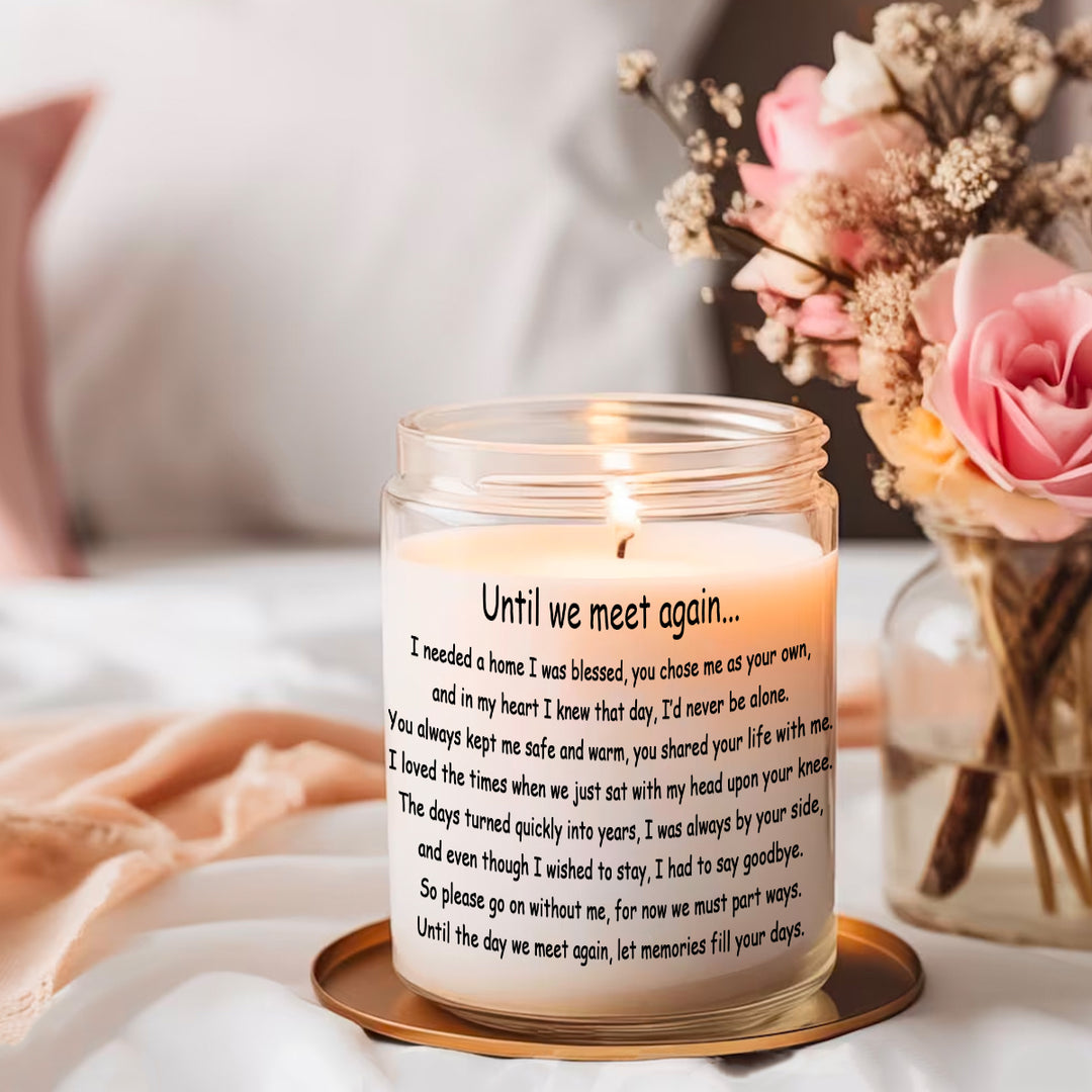 Until We Meet Again - Personalized Dog Memory Candle