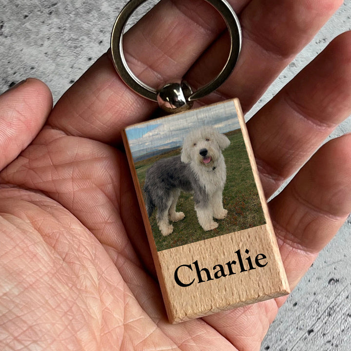 Those We Love Don't Go Away - Dog Memorial Keychain