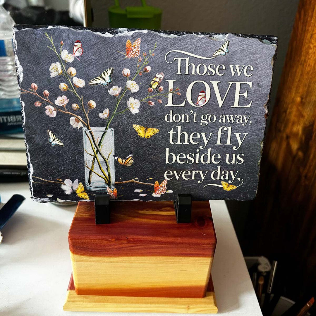 Those We Love Don't Go Away - Personalized Memorial Stone