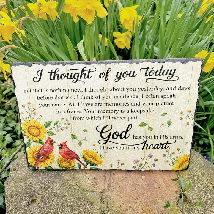 I Thought Of You Today God - Personalized Memorial Stone