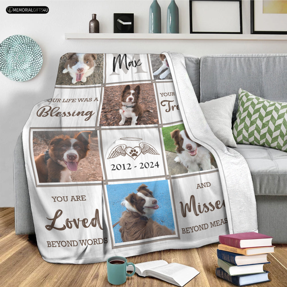 Your Life Was A Blessing - Dog Memory Blanket