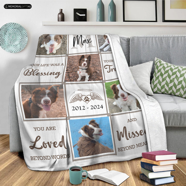 Your Life Was A Blessing - Dog Memory Blanket