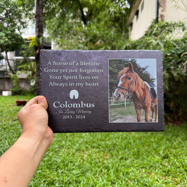 A Horse Of A Lifetime- Personalized Horse Memorial Stone
