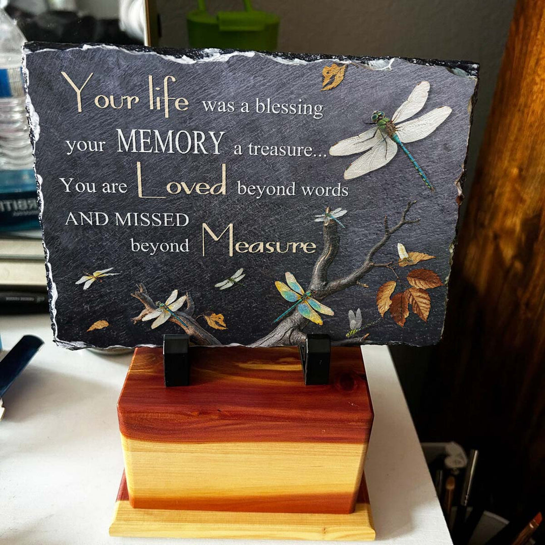 Your Life Was A Blessing - Personalized Memorial Stone
