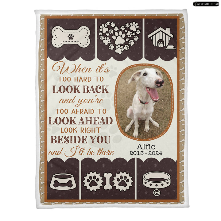 When It's Too Hard To Look Back - Dog Memory Blanket