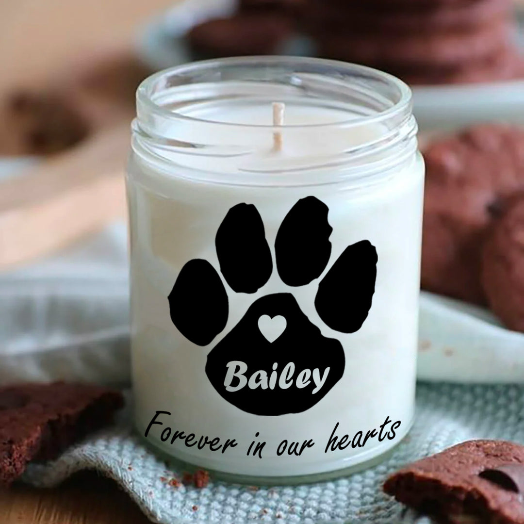 Forever In Our Hearts - Dog Memory Candle