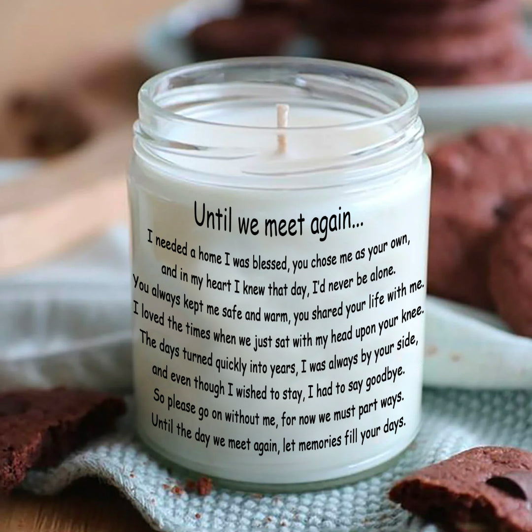 Until We Meet Again - Personalized Dog Memory Candle