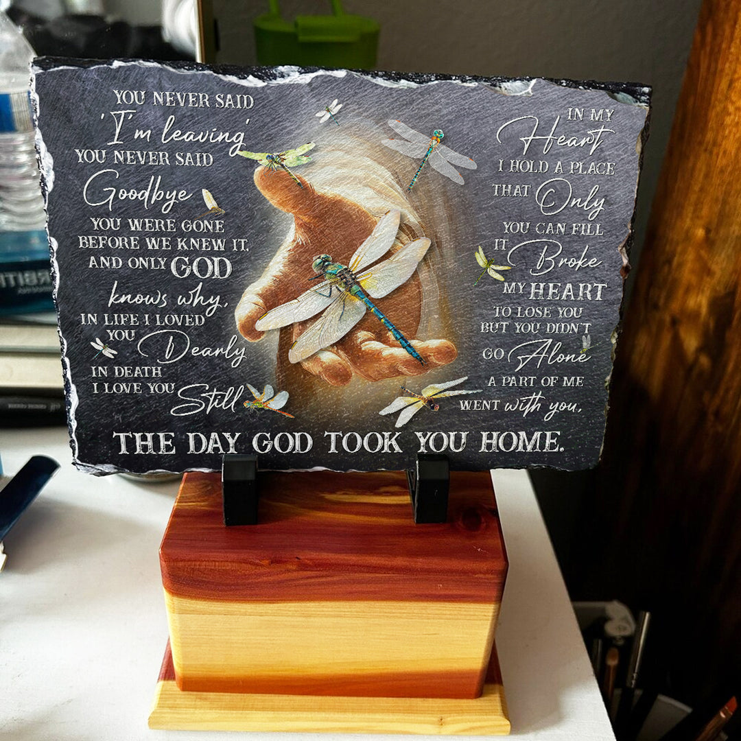 You Never Said I'm Leaving - Personalized Memorial Stone