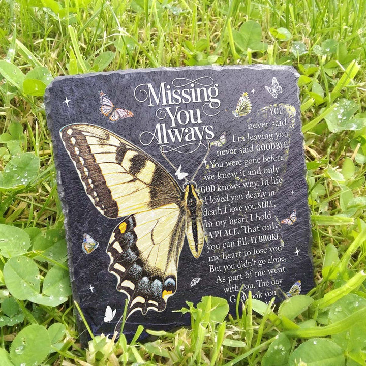 Missing You Always - Personalized Memorial Square Stone