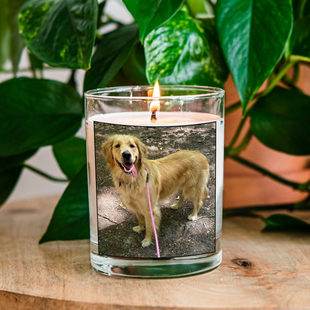 Grieve Not, Nor Speak Of Me With Tears - Personalized Dog Memory Candle