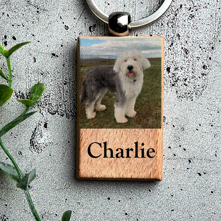 Those We Love Don't Go Away - Dog Memorial Keychain