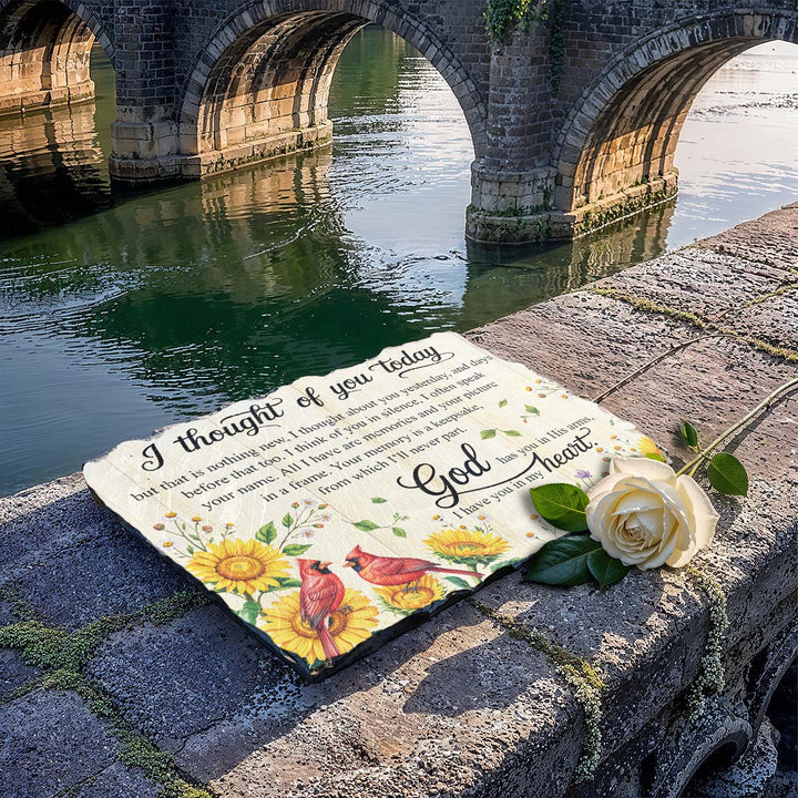 I Thought Of You Today God - Personalized Memorial Stone