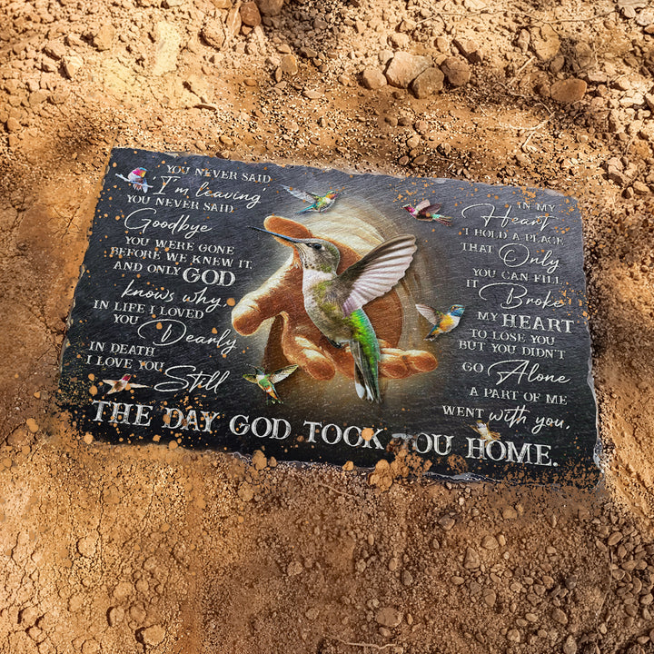 You Never Said I'm Leaving - Personalized Memorial Stone