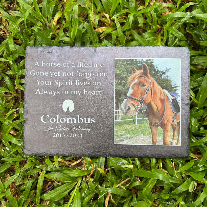 A Horse Of A Lifetime- Personalized Horse Memorial Stone