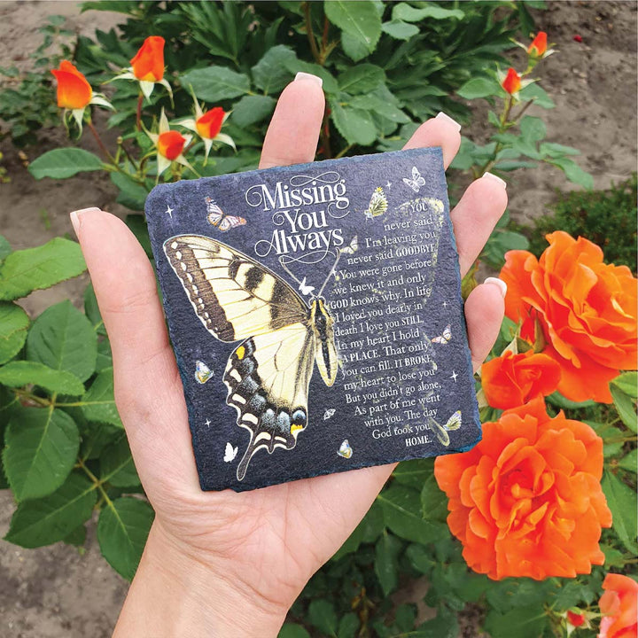 Missing You Always - Personalized Memorial Square Stone