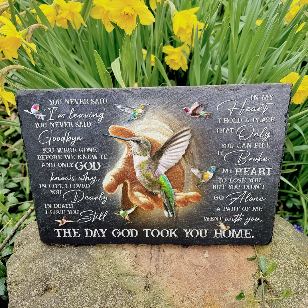 You Never Said I'm Leaving - Personalized Memorial Stone