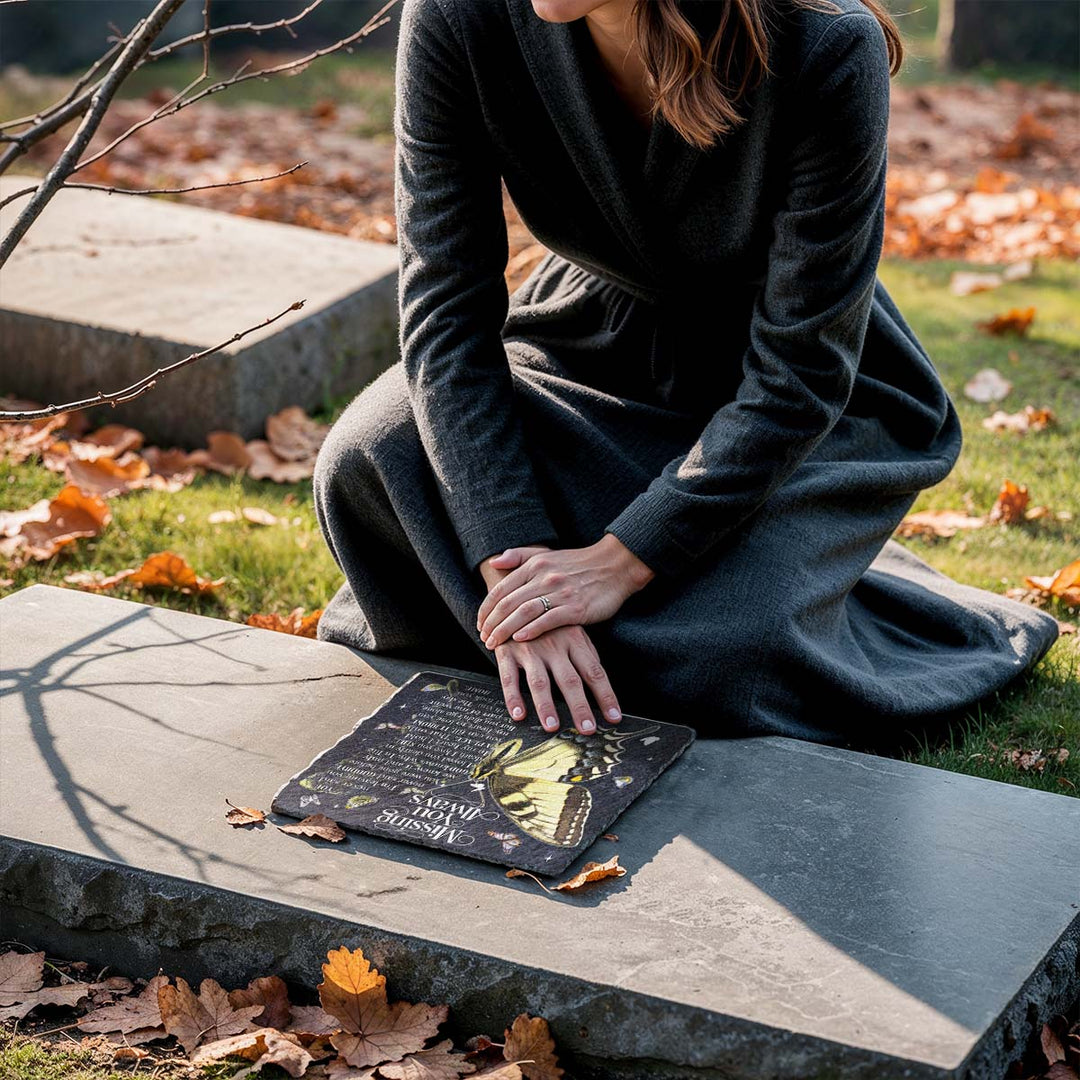 Missing You Always - Personalized Memorial Square Stone