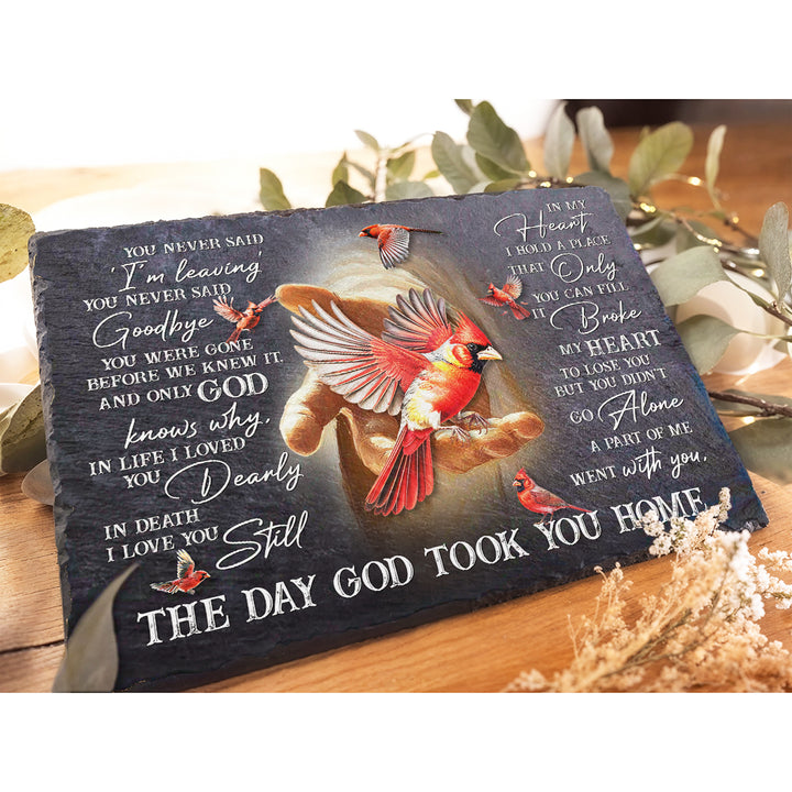 You Never Said I'm Leaving - Personalized Memorial Stone
