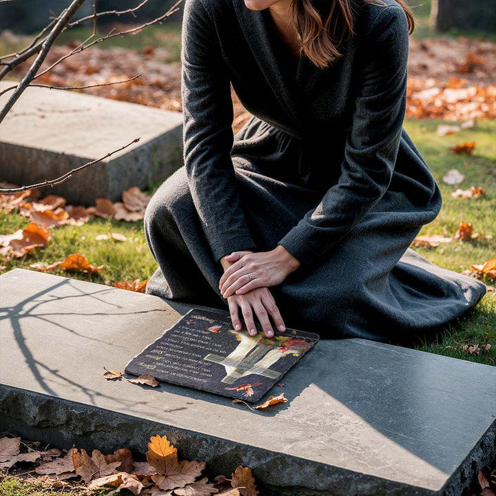 Surrounded By Your Glory - Personalized Memorial Square Stone