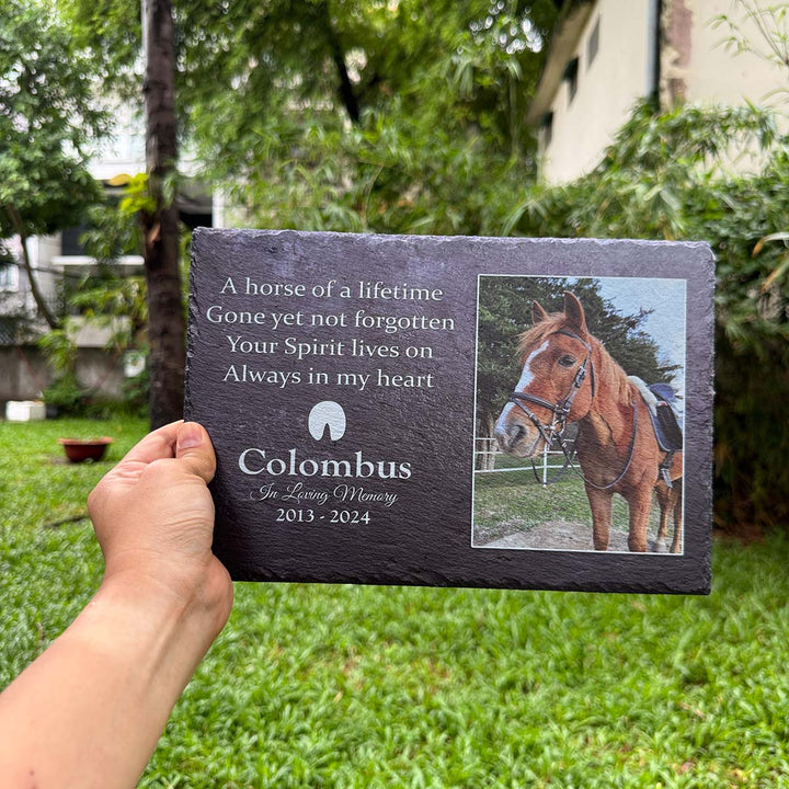 A Horse Of A Lifetime- Personalized Horse Memorial Stone