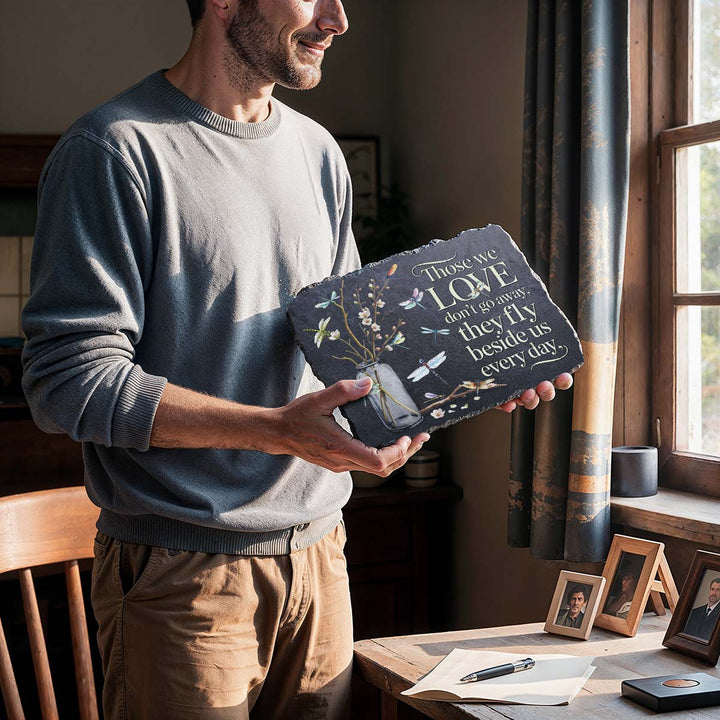 Those We Love Don't Go Away - Personalized Memorial Stone
