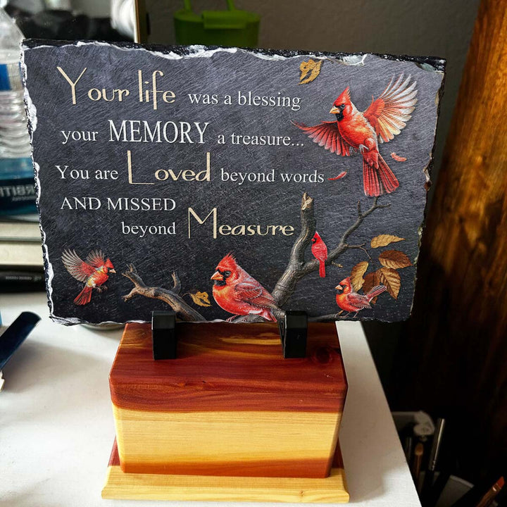 Your Life Was A Blessing - Personalized Memorial Stone