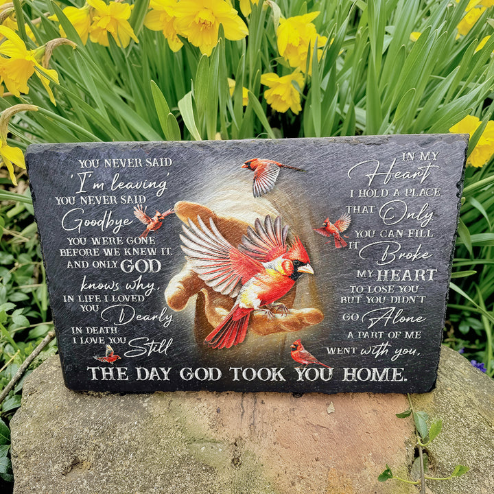 You Never Said I'm Leaving - Personalized Memorial Stone