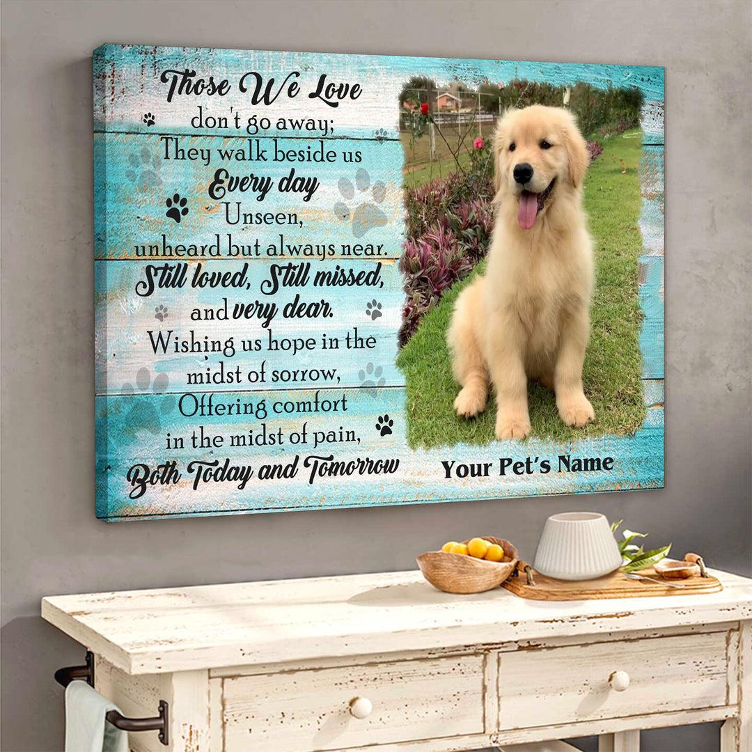 Those We Love - Dog Memorial Canvas