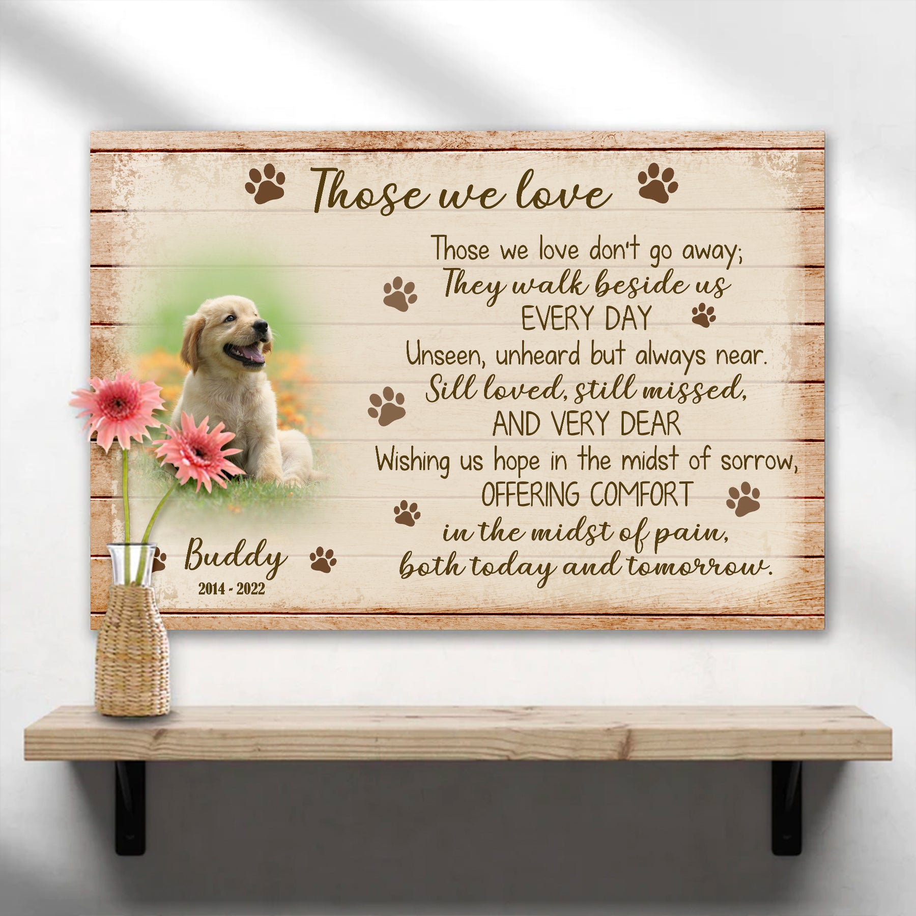 Dog Memorial Plaque