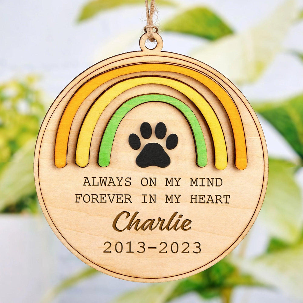 Always On My Mind - Rainbow Bridge Dog Memorial Ornament