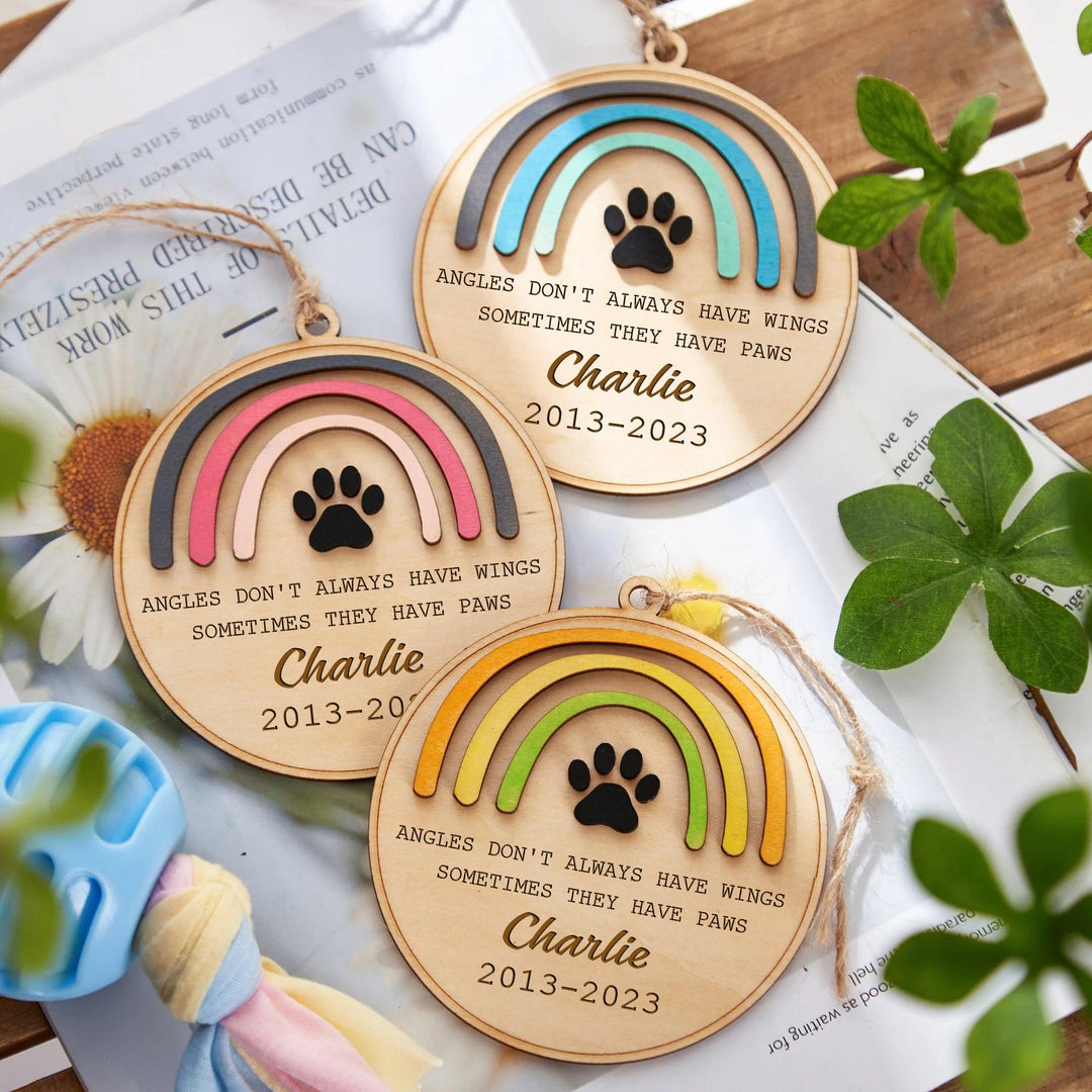 Angles Don't Always Have Wings - Rainbow Bridge Dog Memorial Ornament