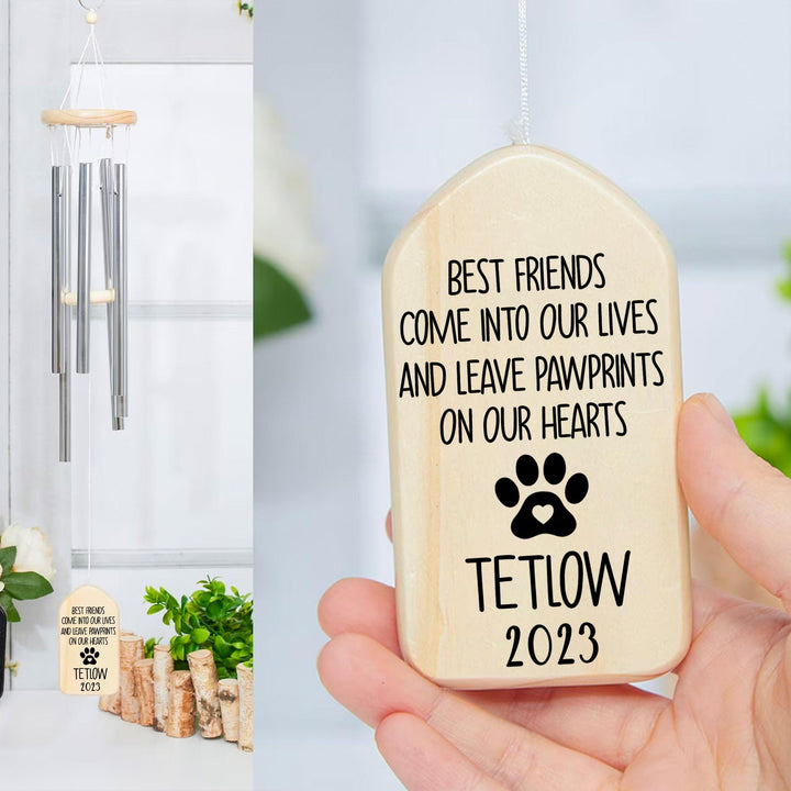 Best Friends Come Into Our Lives - Dog Memorial Wind Chimes