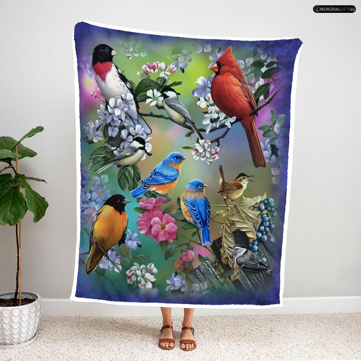 Cardinals In Sympathy Gifts - remembrance gifts for loss of mother Fleece Blanket