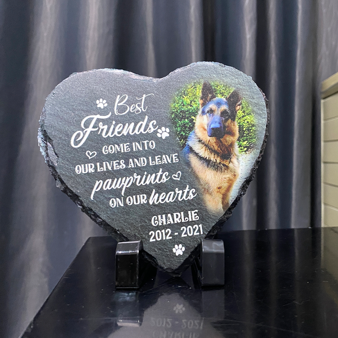 Once By My Side, Forever In My Heart- Personalized Dog Memorial Stone