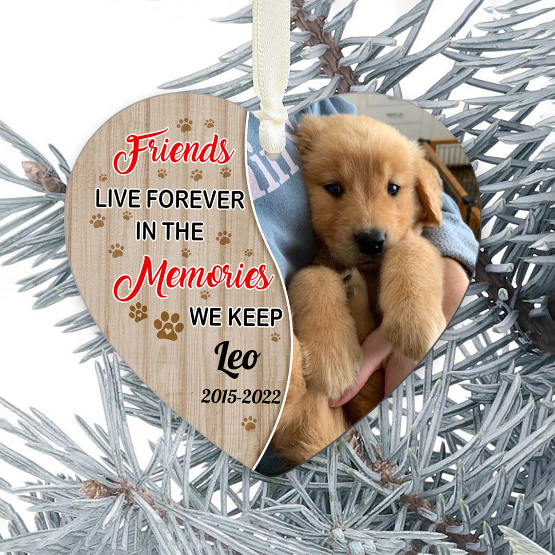 Friends Live Forever - Dog Memorial Ornament