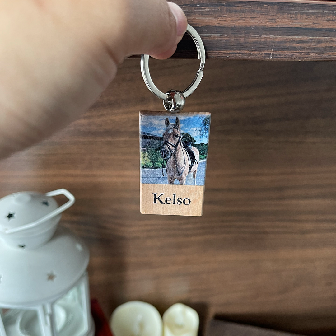 Wooden Keychain- I Loved You Your Whole Life, I'll Miss You For The Rest of Mine - Horse Memorial Keychain