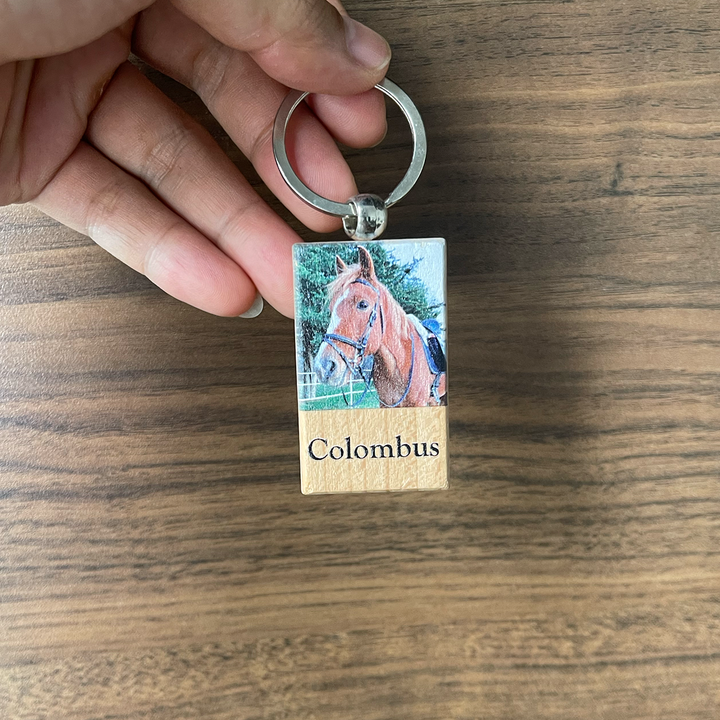 Wooden Keychain- I Loved You Your Whole Life, I'll Miss You For The Rest of Mine - Horse Memorial Keychain