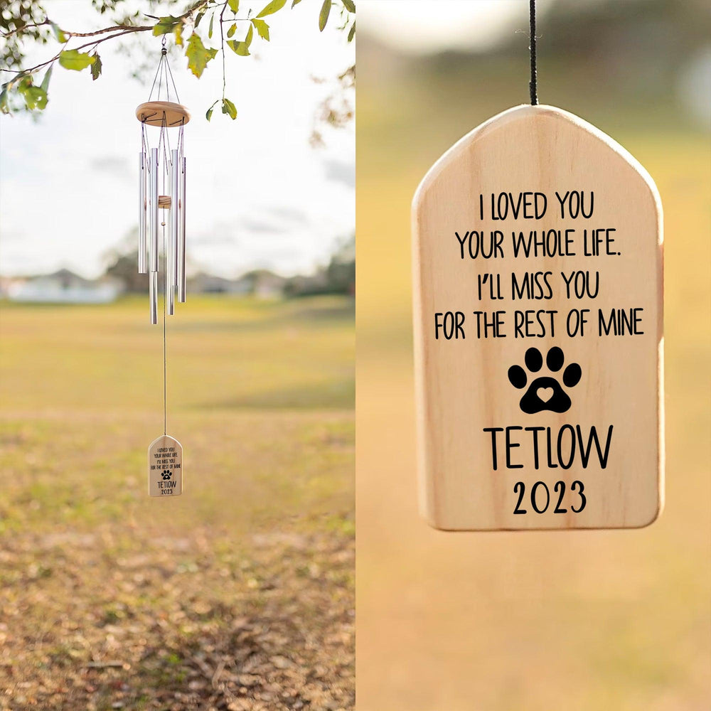 I’ll Miss You For The Rest Of Mine - Dog Memorial Wind Chimes
