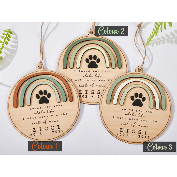 I Loved You Your Whole Life - Rainbow Bridge Dog Memorial Ornament