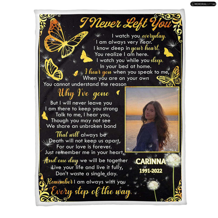 I Never Left You - Condolence Gifts For Loss Of Mother Fleece Blanket